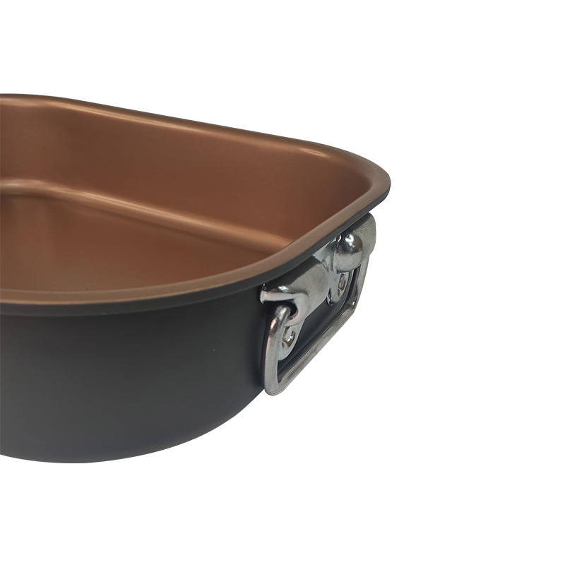 Carbon Steel Nonstick Roast Turkey Pan with Removable Handle